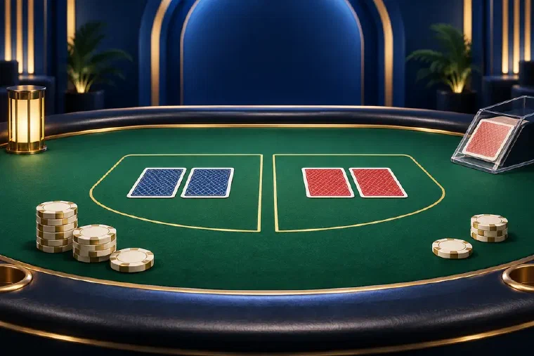 Original baccarat table illustration