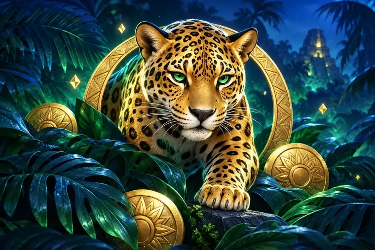 Original jungle jaguar slot illustration