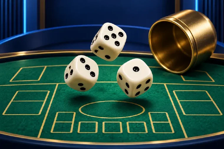 Original Sic Bo dice table illustration