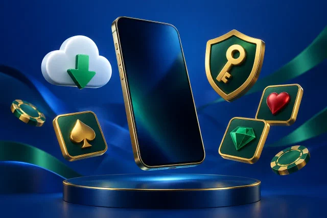 Mobile app download and account access illustration